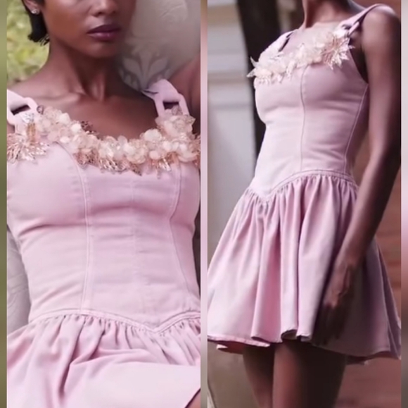 NEW Patbo Denim Mini Dress - Picture 7 of 13